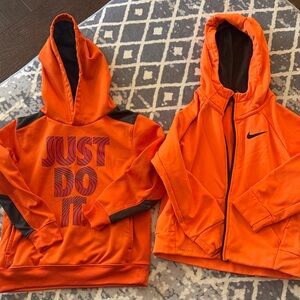 Nike Kids Orange Hoodies Set